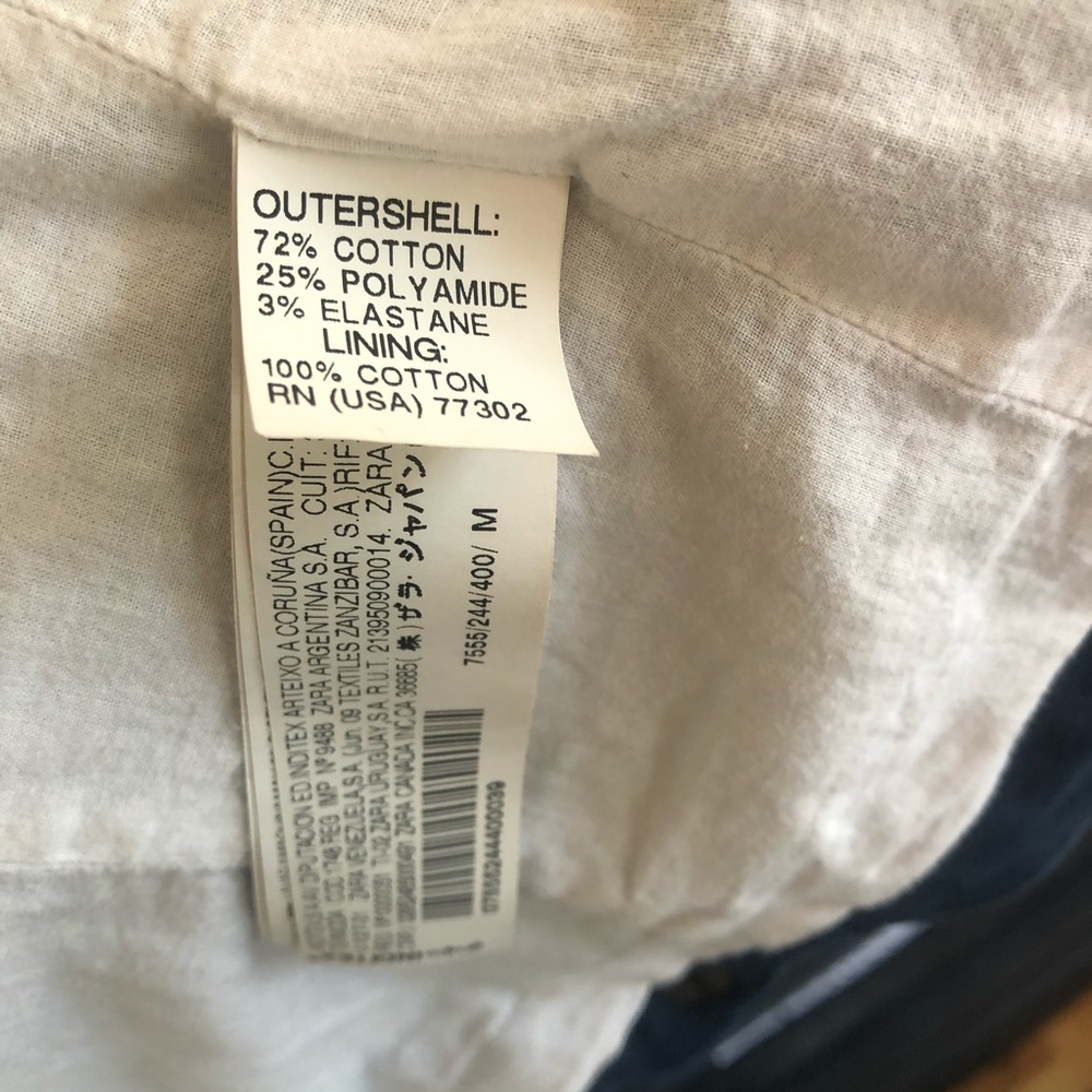 Zara Basic Moto Style Jacket - Size Medium. - image 8